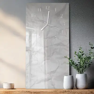 Relógio de parede retangular Uma folha de papel
