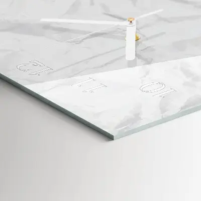 Relógio de parede retangular Uma folha de papel