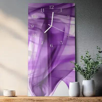 Relógio de parede retangular Padrão Viola