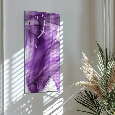 Relógio de parede retangular Padrão Viola