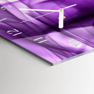 Relógio de parede retangular Padrão Viola