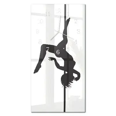 Relógio de parede retangular Dançarina de pole dance