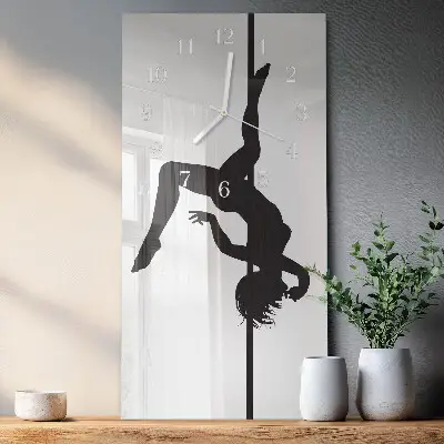 Relógio de parede retangular Dançarina de pole dance