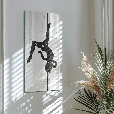 Relógio de parede retangular Dançarina de pole dance