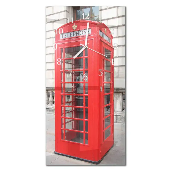 Relógio vertical Telefone público