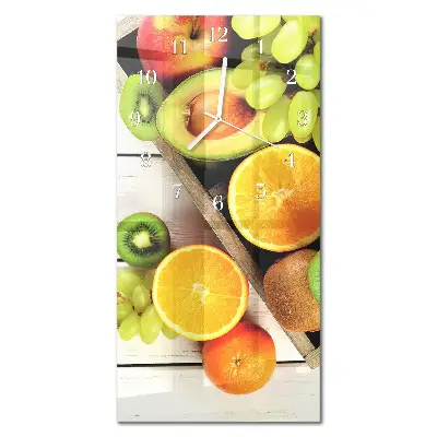 Relógio vertical Fruta