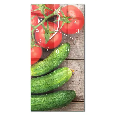 Relógio de parede retangular Vegetais