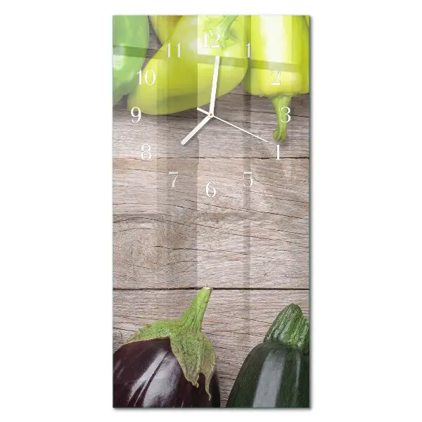 Relógio de parede retangular Mesa de vegetais