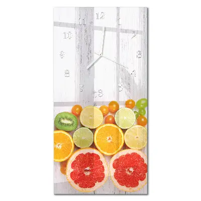 Relógio vertical Fruta