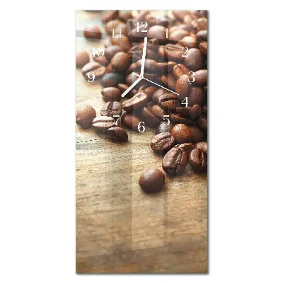 Relógio vertical Grãos de café