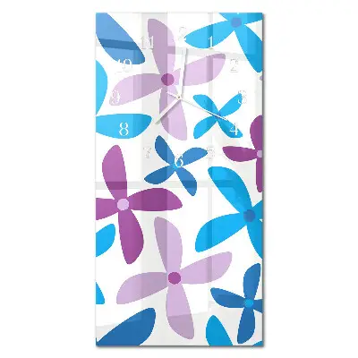 Relógio de parede retangular flores havaianas
