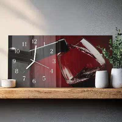 Relógio de vidro retangular Vaso de vinho