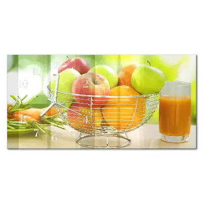 Relógio horizontal Frutas e néctar
