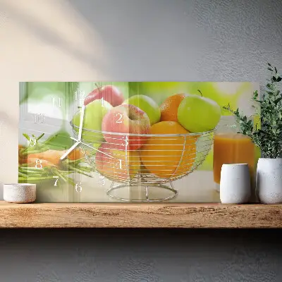Relógio horizontal Frutas e néctar