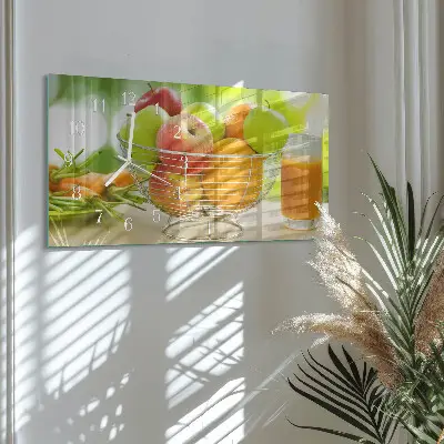 Relógio horizontal Frutas e néctar