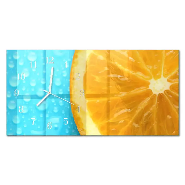 Relógio horizontal Cítricos de laranja