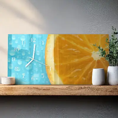 Relógio horizontal Cítricos de laranja