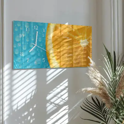Relógio horizontal Cítricos de laranja
