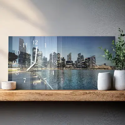 Relógio horizontal Cidade à noite
