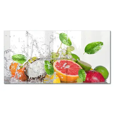 Relógio horizontal Fruta submersa