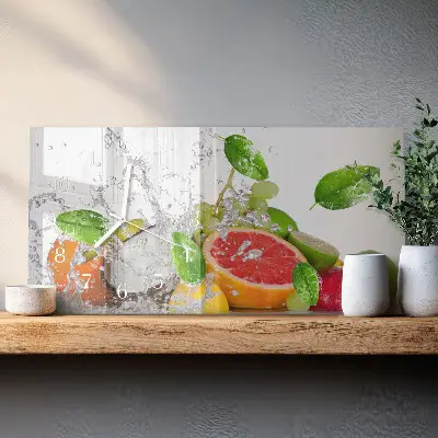 Relógio horizontal Fruta submersa