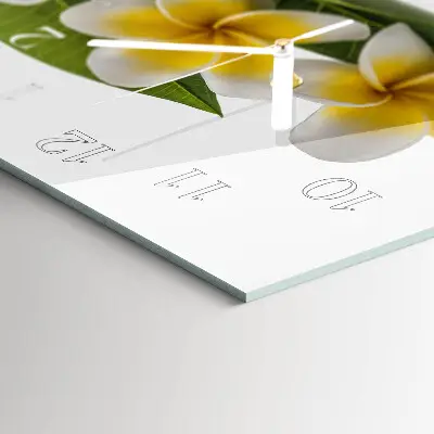 Relógio horizontal Plantas com flores