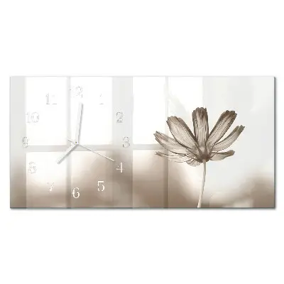 Relógio horizontal Uma flor desabrochou