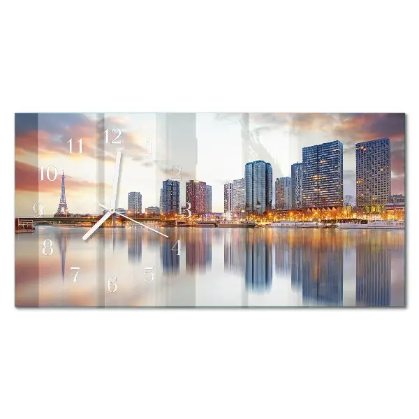 Relógio horizontal Noite em Paris