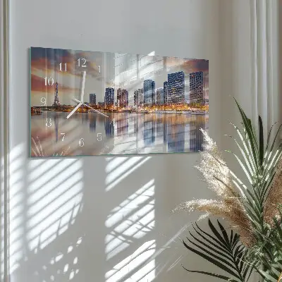 Relógio horizontal Noite em Paris