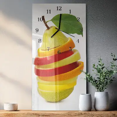 Relógio de parede retangular Fruta