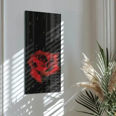 Relógio de parede retangular Rosa