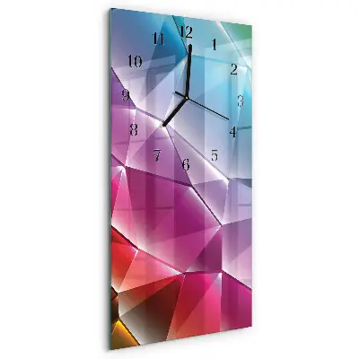 Relógio de vidro vertical Padrão 3D