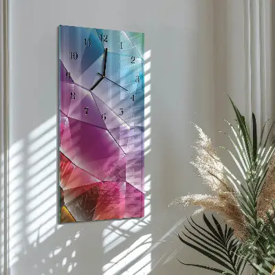 Relógio de vidro vertical Padrão 3D