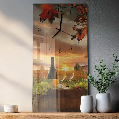 Relógio de parede retangular Natureza da vinificação
