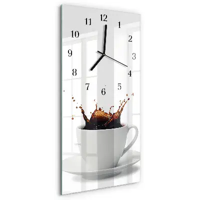 Relógio de parede retangular Café