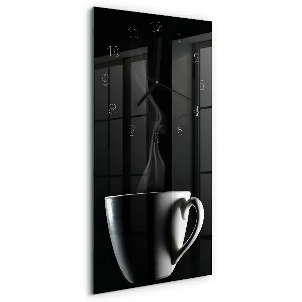 Relógio de vidro vertical Caneca