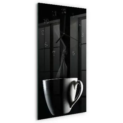 Relógio de vidro vertical Caneca