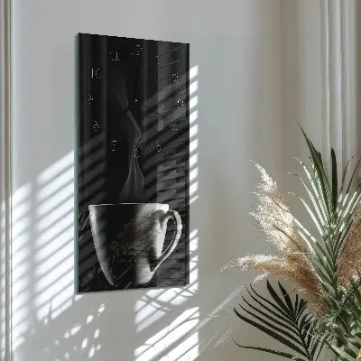 Relógio de vidro vertical Caneca