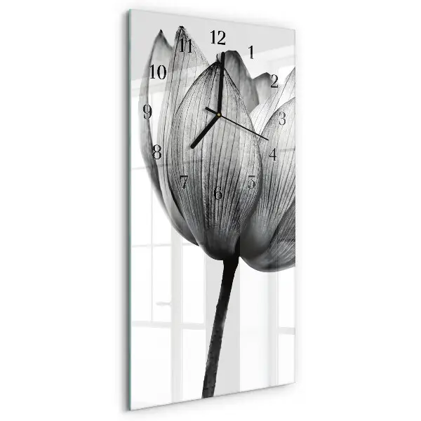 Relógio de vidro vertical Tulipa