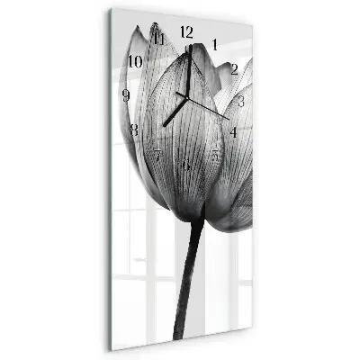 Relógio de vidro vertical Tulipa