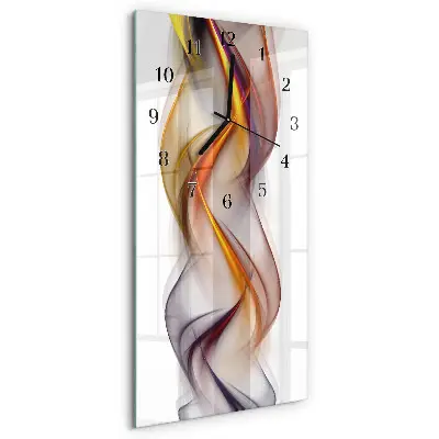 Relógio de vidro vertical Abstração