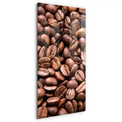 Relógio de parede retangular Grãos de cafeína