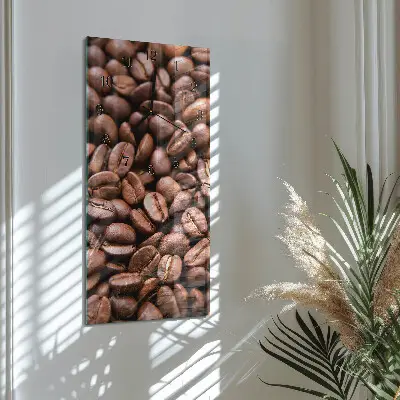 Relógio de parede retangular Grãos de cafeína