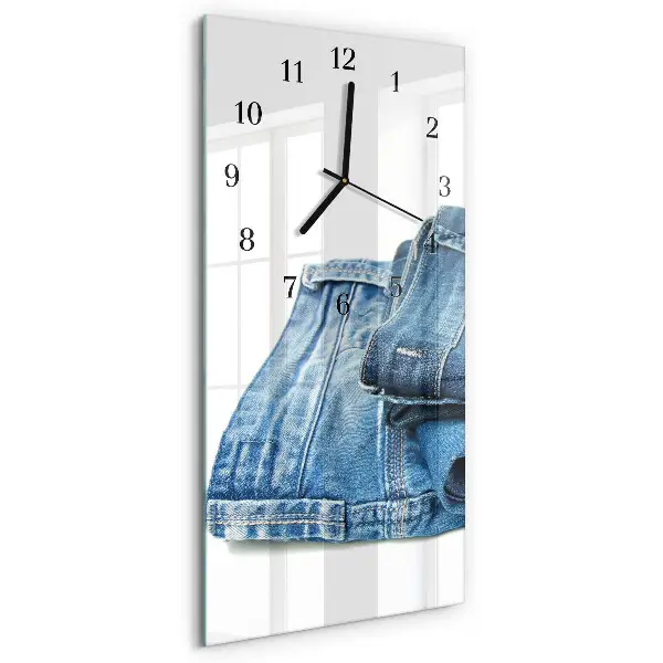 Relógio de vidro vertical Jeans