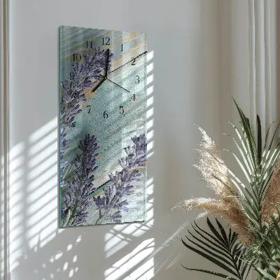 Relógio de parede retangular Lavanda