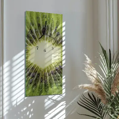 Relógio de vidro vertical Kiwi