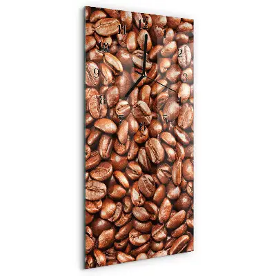 Relógio de vidro vertical Grãos de café