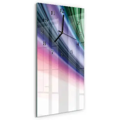 Relógio de parede retangular Linhas abstratas
