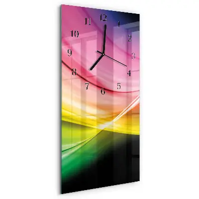 Relógio de parede retangular Linhas abstratas