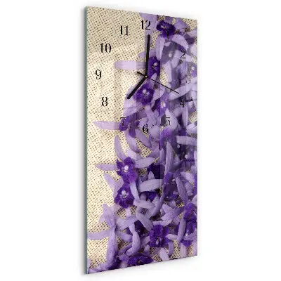 Relógio de parede retangular Lavanda